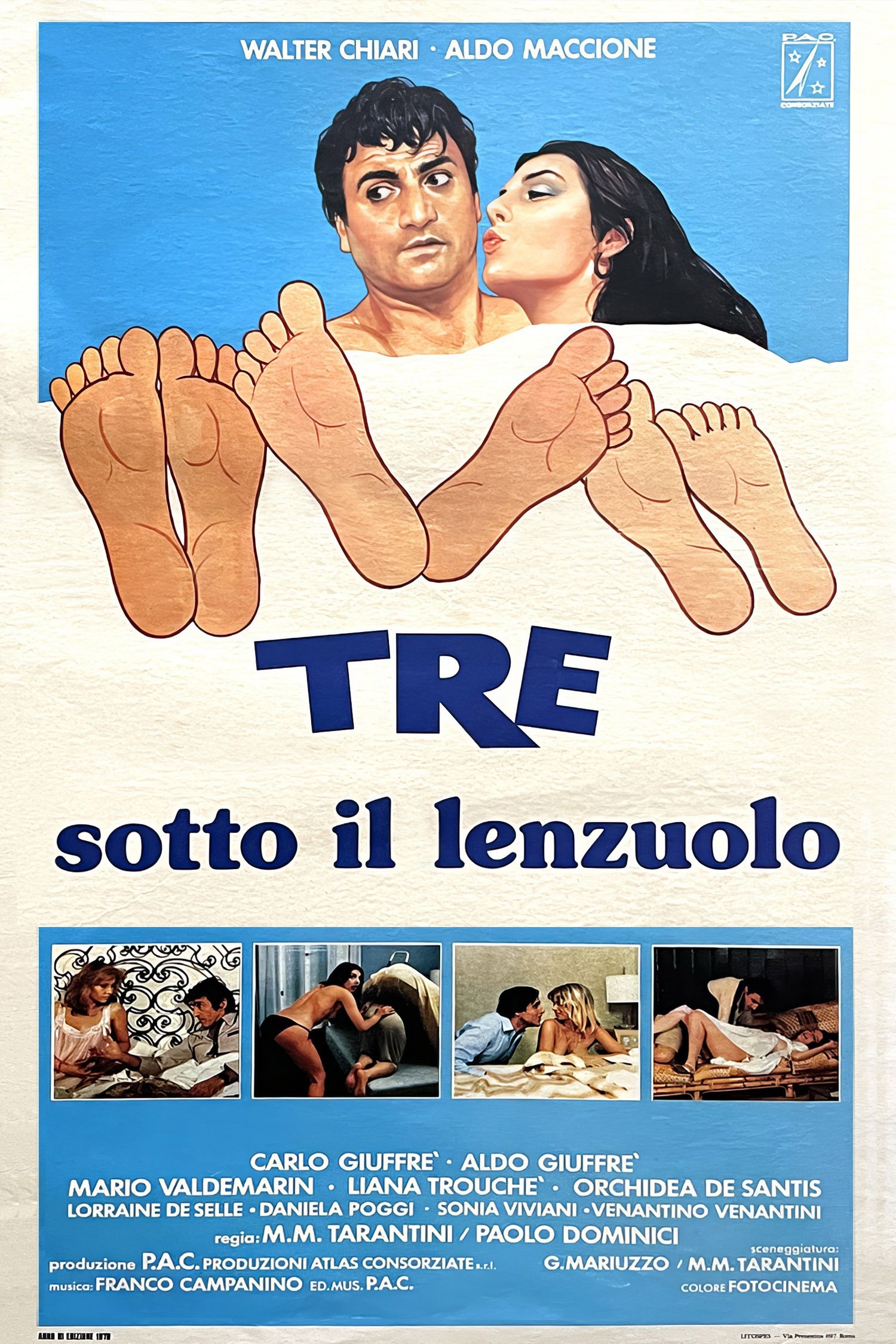 Three Under the Sheets poster